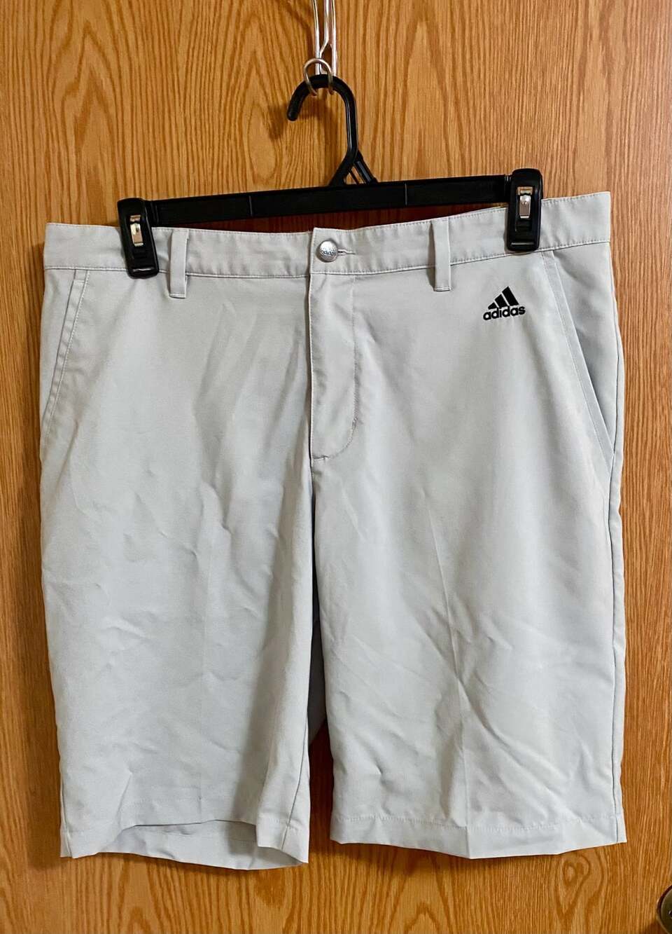Adidas Golf Shorts Gray Flat Front